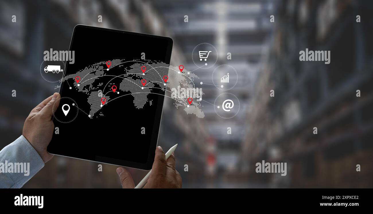 Global logistics data distribution hi-res stock photography and images ...