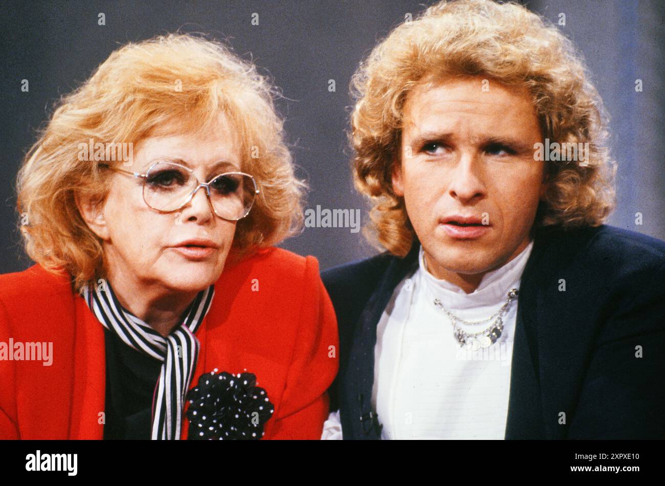 Wetten, dass ZDF Fernsehshow, in Hagen, Deutschland, 1988, Sängerin