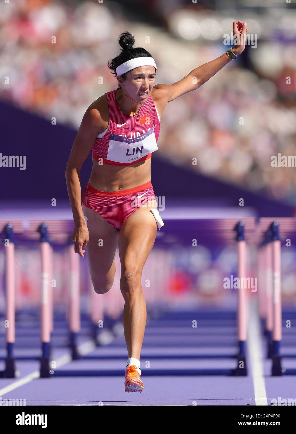 Lin Yuwei Sprinter Paris, France. 8th Aug, 2024. Lin Yuwei of China competes during the ...