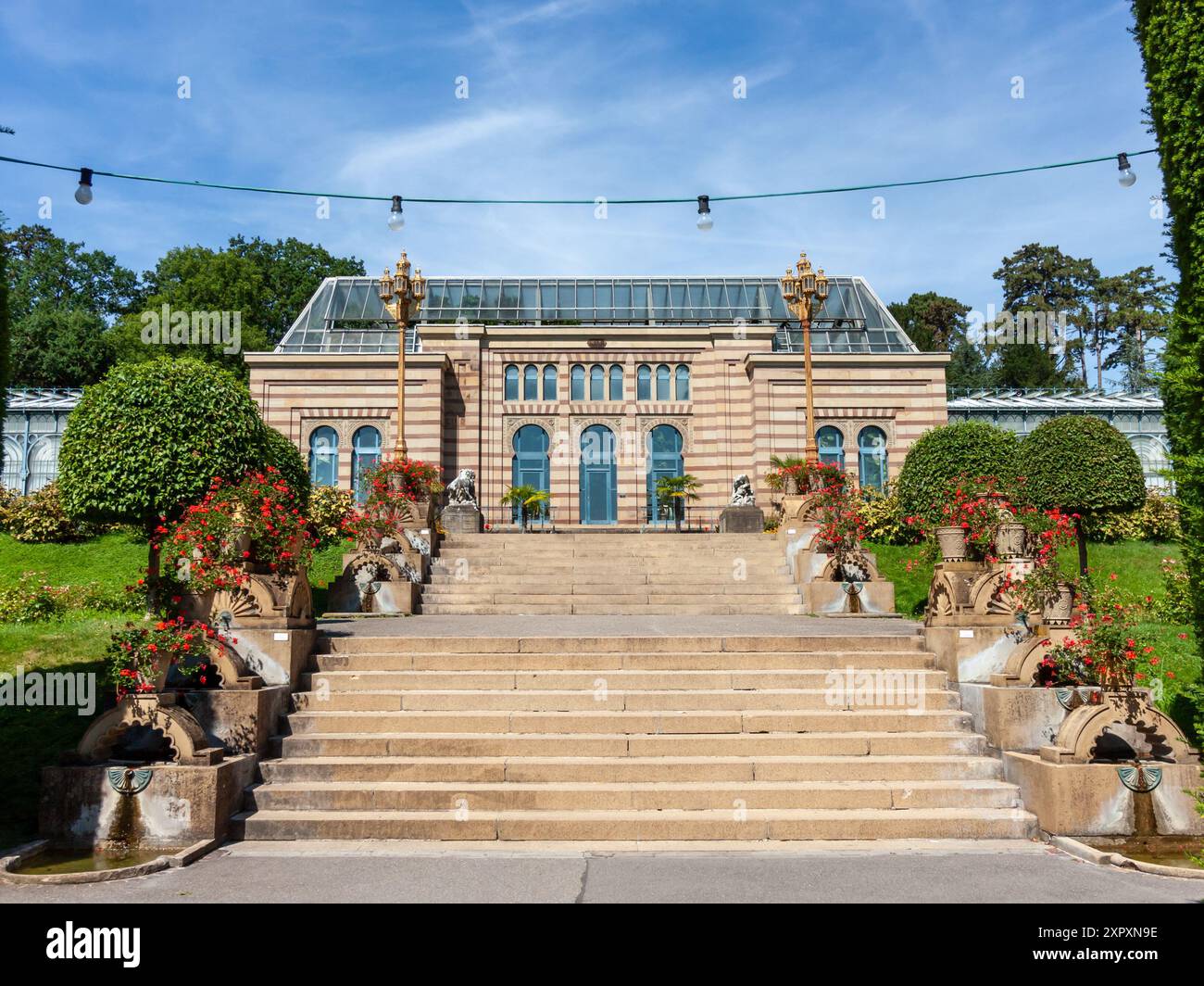 STUTTGART, GERMANY - AUGUST 6, 2024: Inside the Wilhelma gardens. This ...