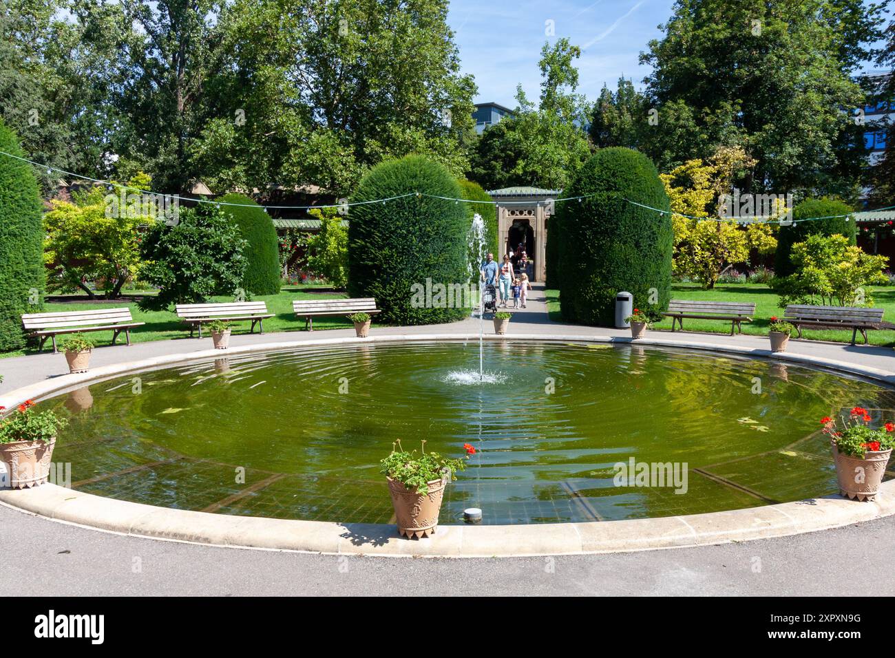 STUTTGART, GERMANY - AUGUST 6, 2024: Inside the Wilhelma gardens. This ...