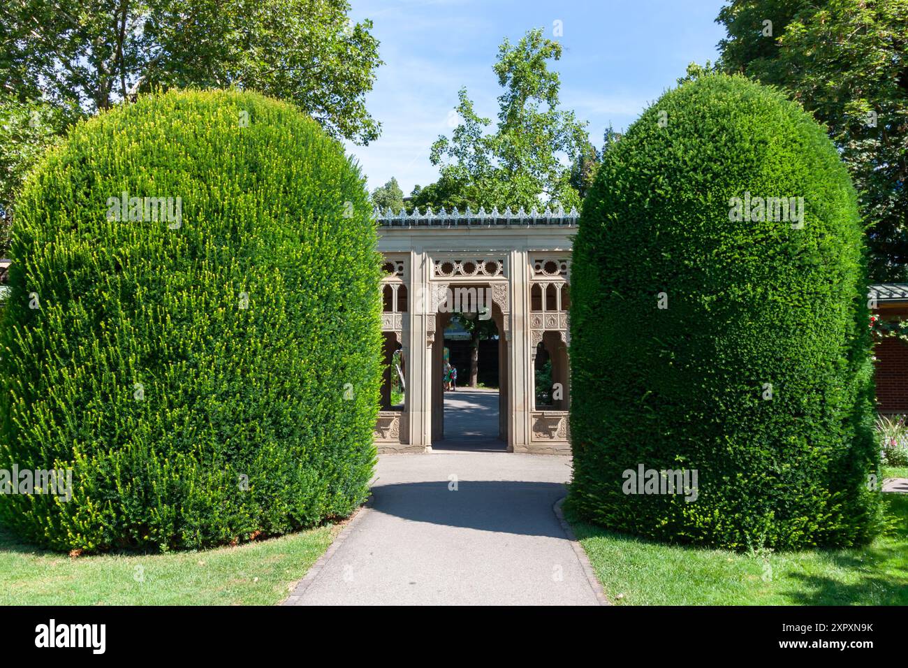 STUTTGART, GERMANY - AUGUST 6, 2024: Inside the Wilhelma gardens. This ...