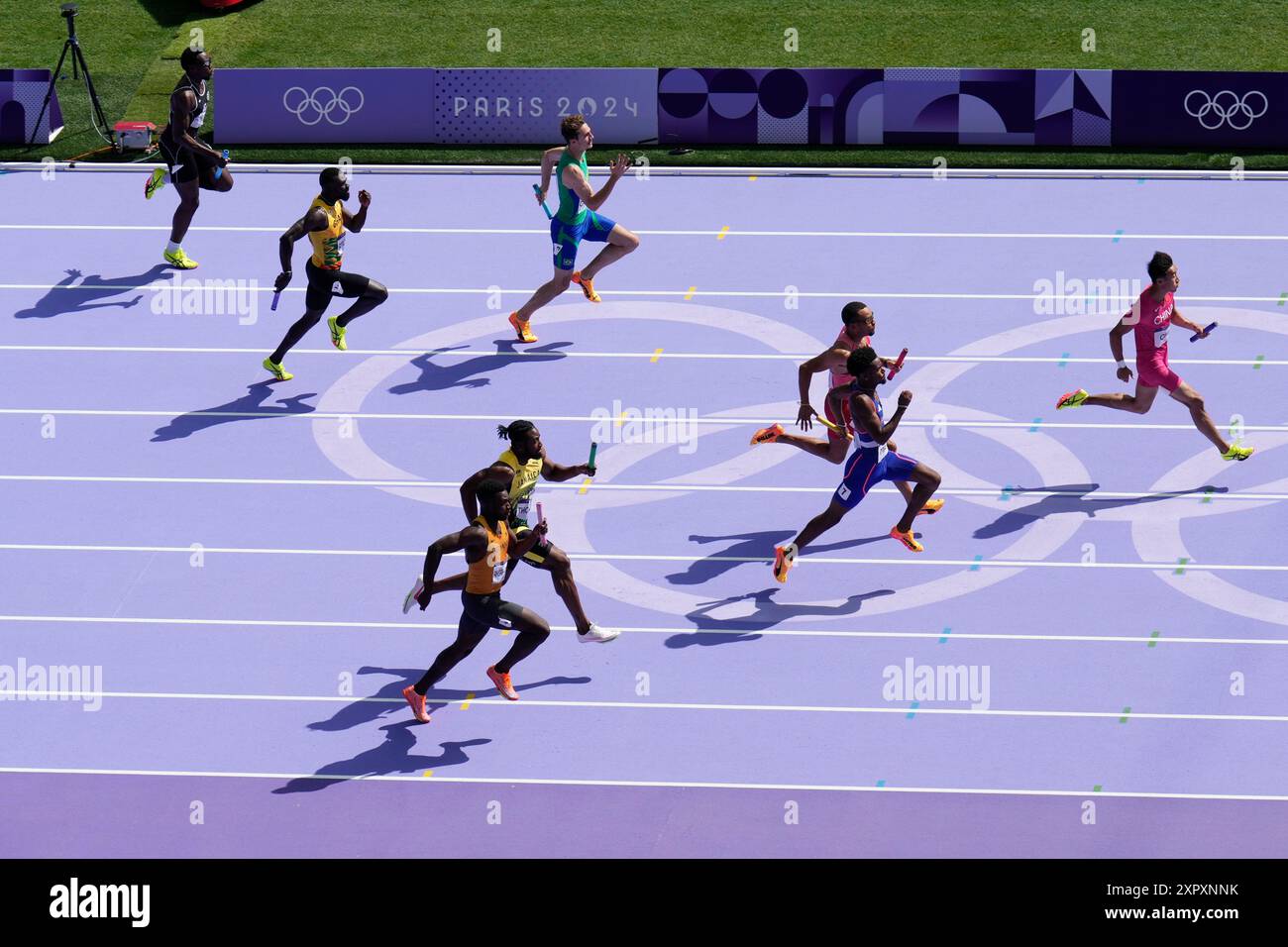 Chen Jiapeng, of China, leads his heat in the men