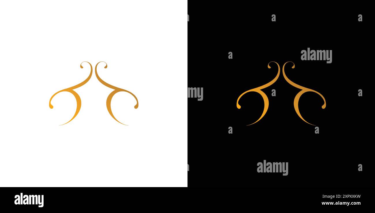 Unique and luxurious Star logo design Stock Vector