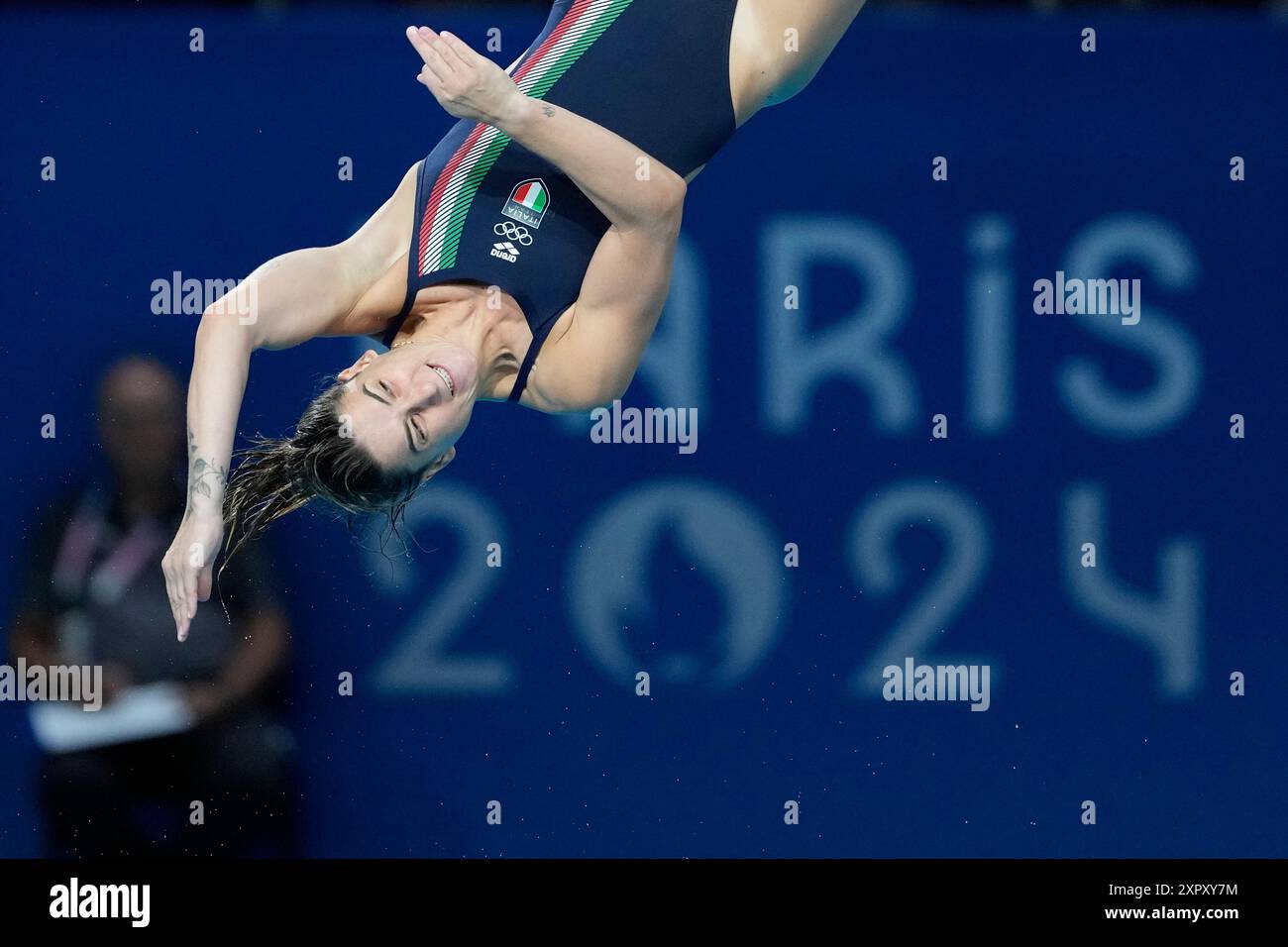 Italy's Elena Bertocchi competes in the women's 3m springboard diving ...