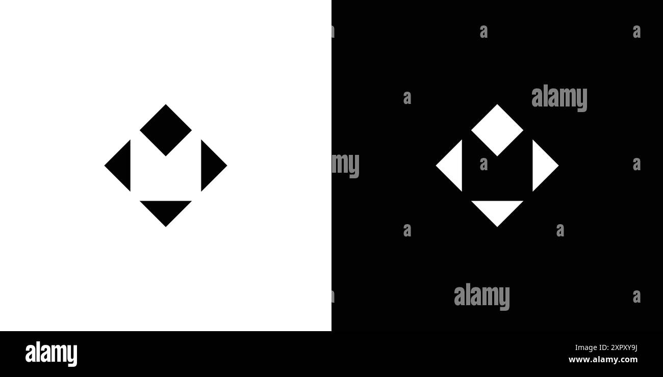 Unique m logo Stock Vector Images Alamy