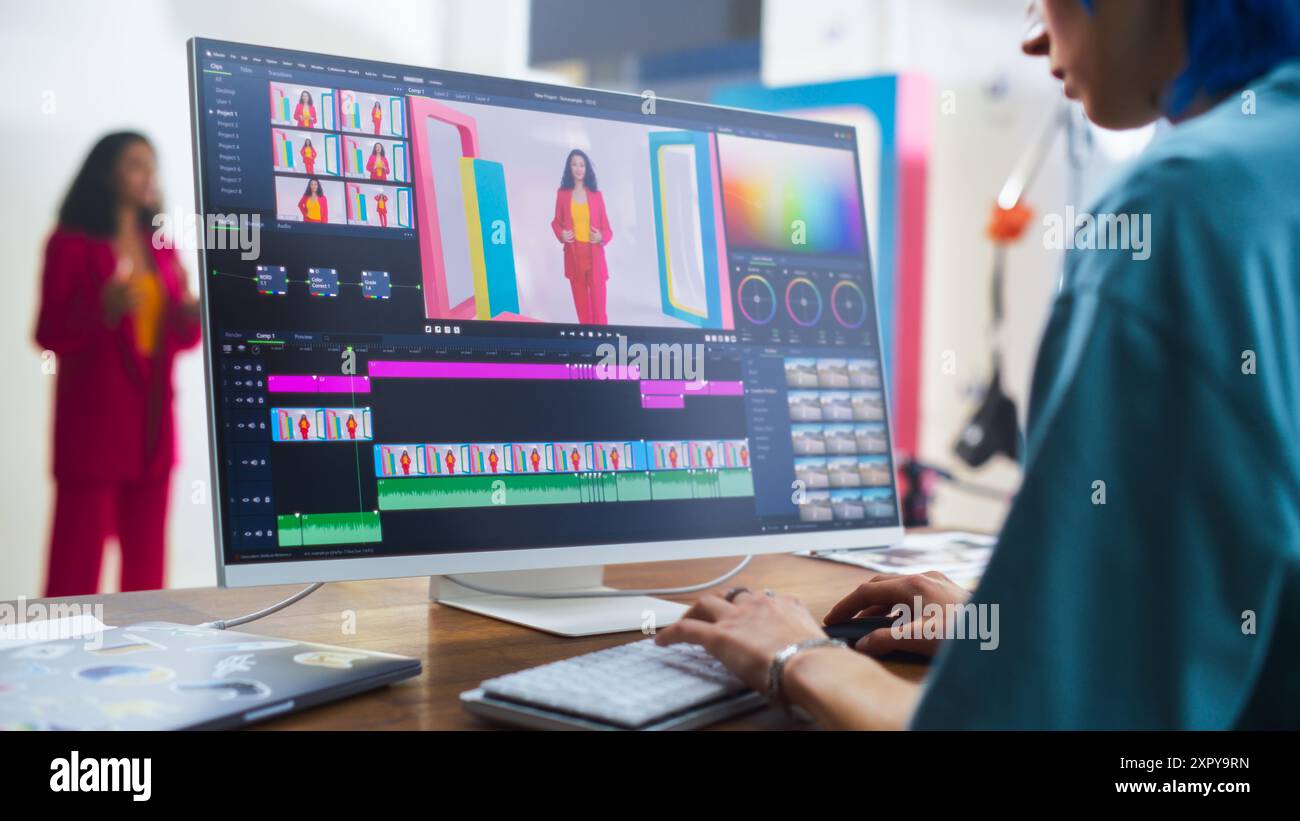 Film editing studio hi-res stock photography and images - Alamy