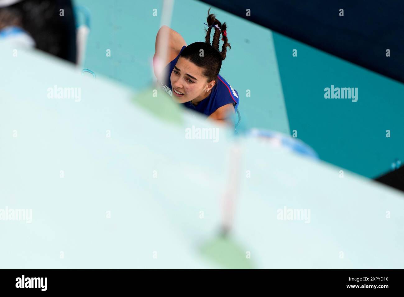 Brooke Raboutou of the United States competes in the women's boulder ...