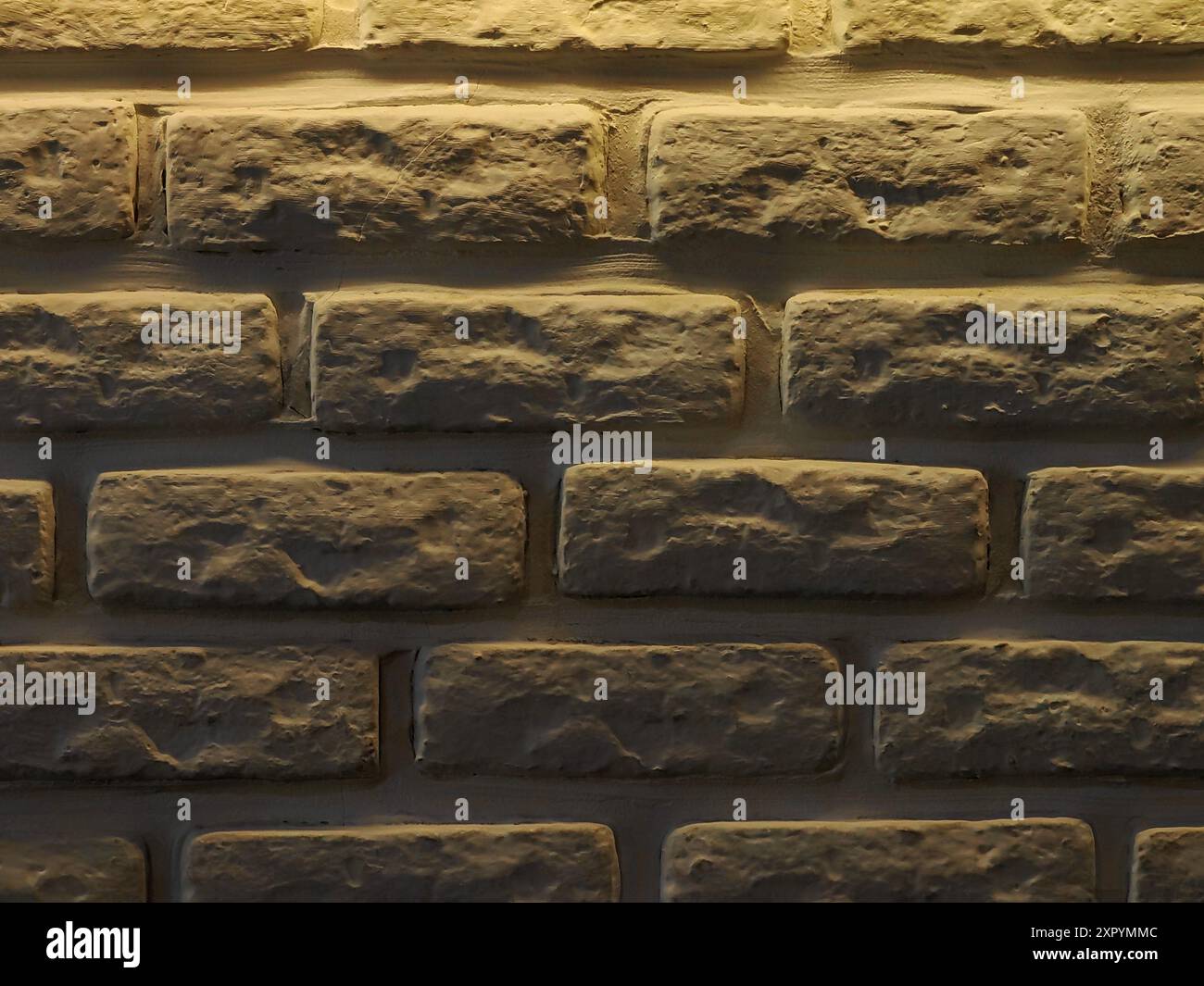 Illuminated Wall with Yellow Light: Pattern and Texture. Room Ambiance ...