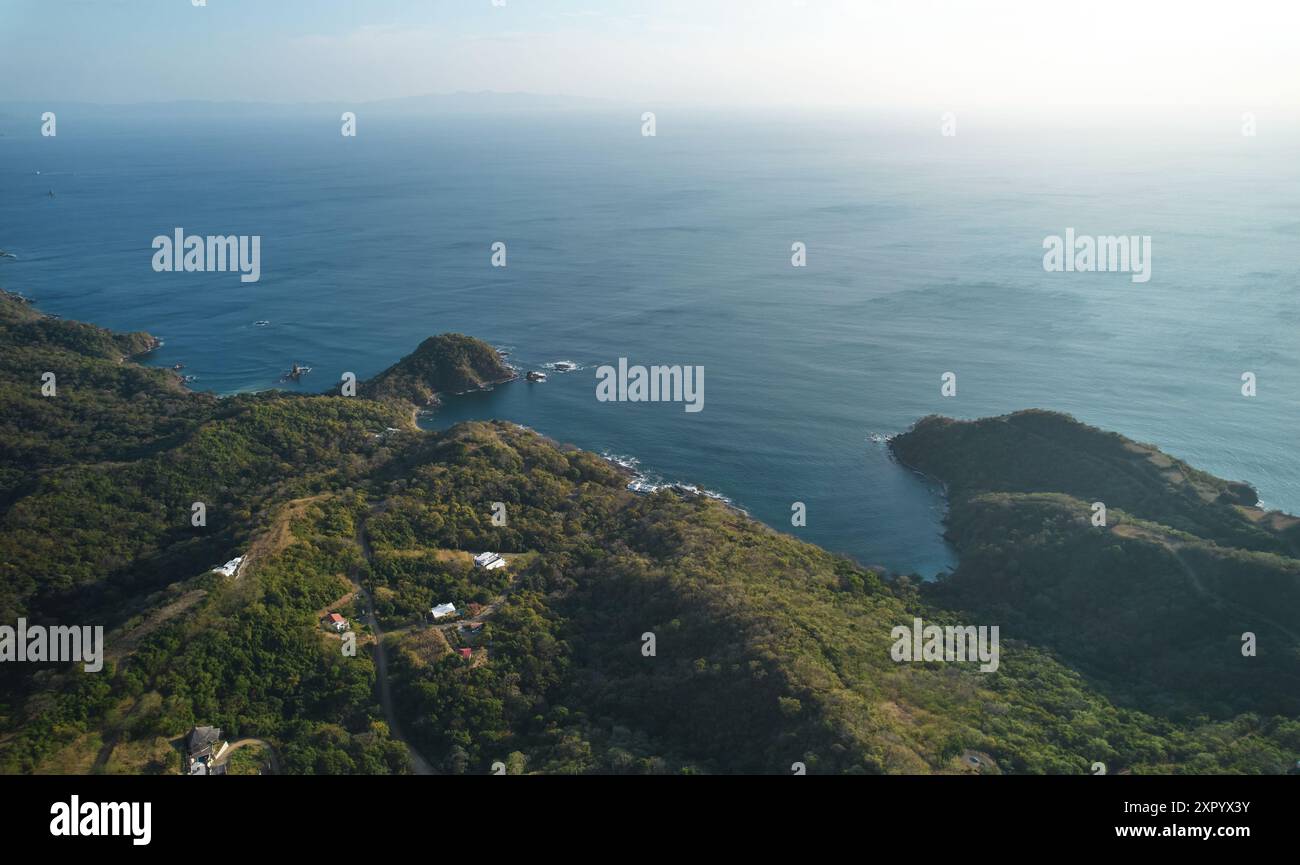 Aerial drone view seaside hills hi-res stock photography and images - Alamy
