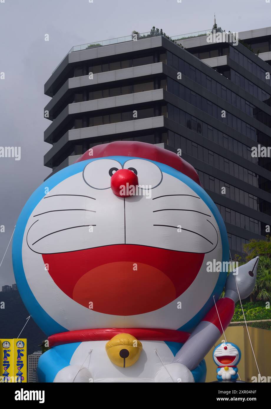 Outdoor display air-filled large Doraemon Stock Photo