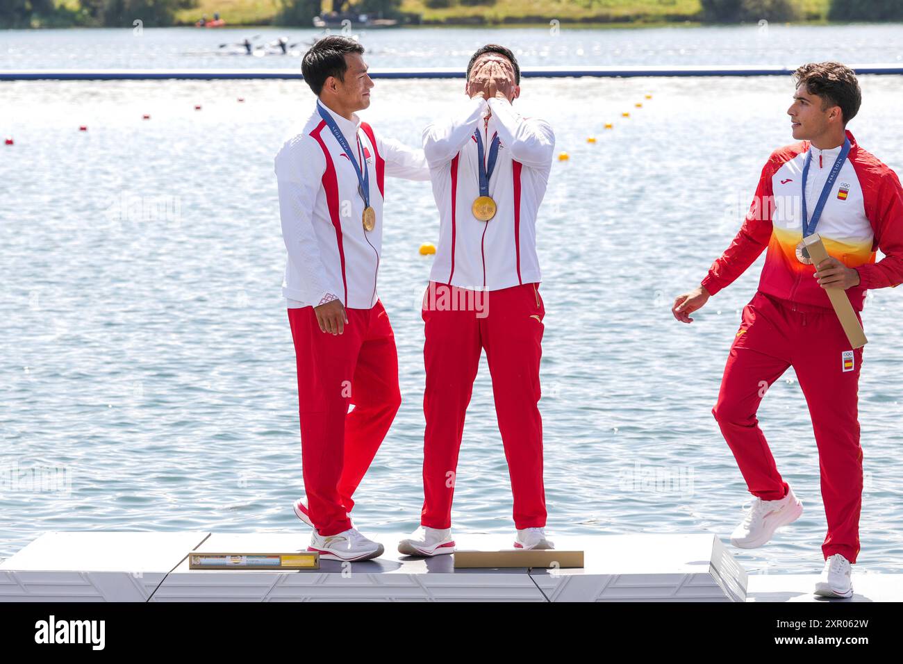 Gold medalists Hao Liu and Bowen Ji of People Republic of China ...