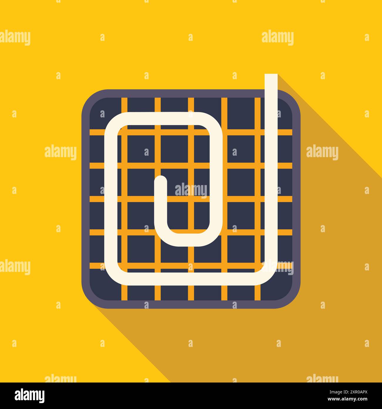 Underfloor heating system installing on the construction site, top view, colorful flat design Stock Vector