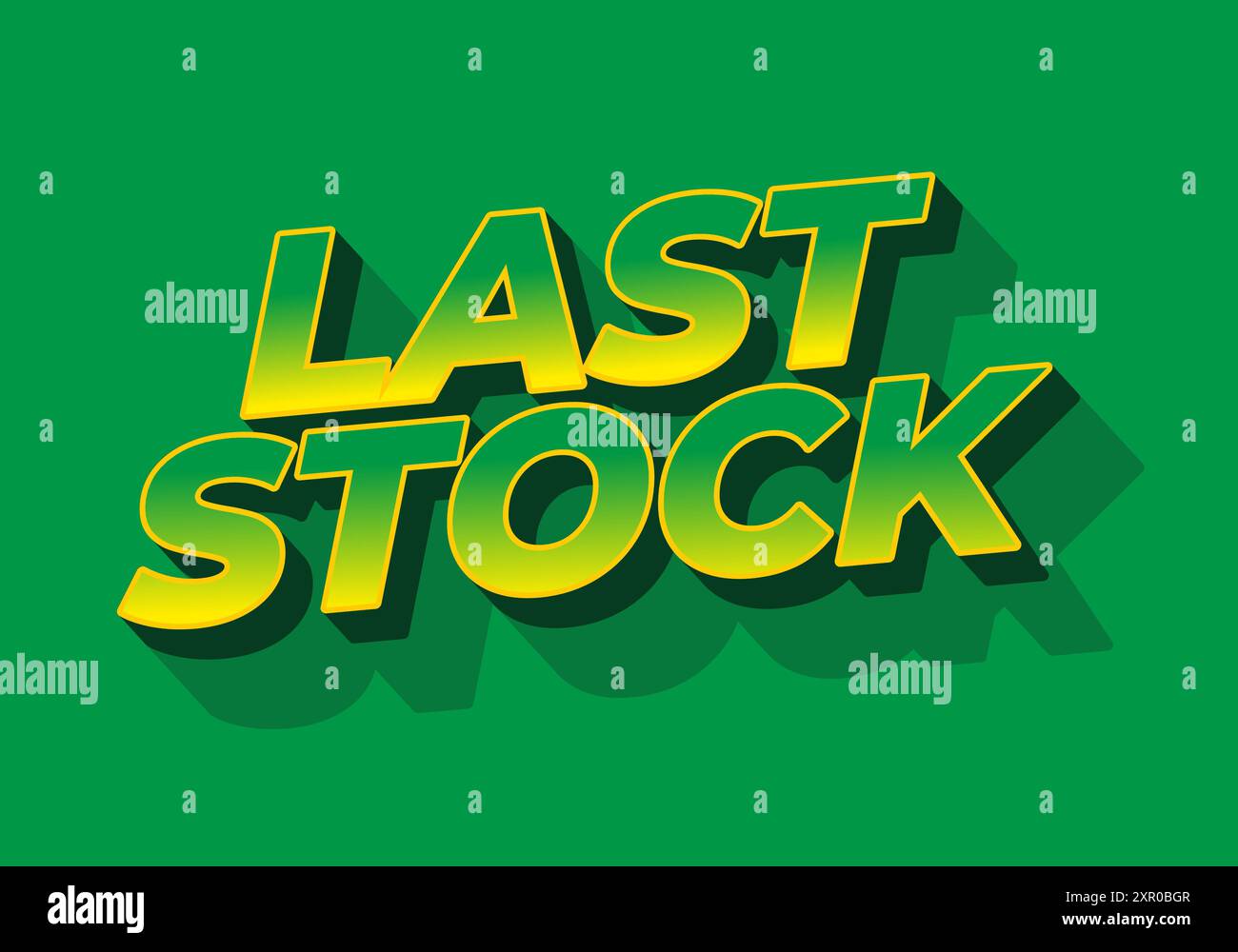 Text Stock Last stock. Text effect design for ads purpose in 3D style Stock Vector ...