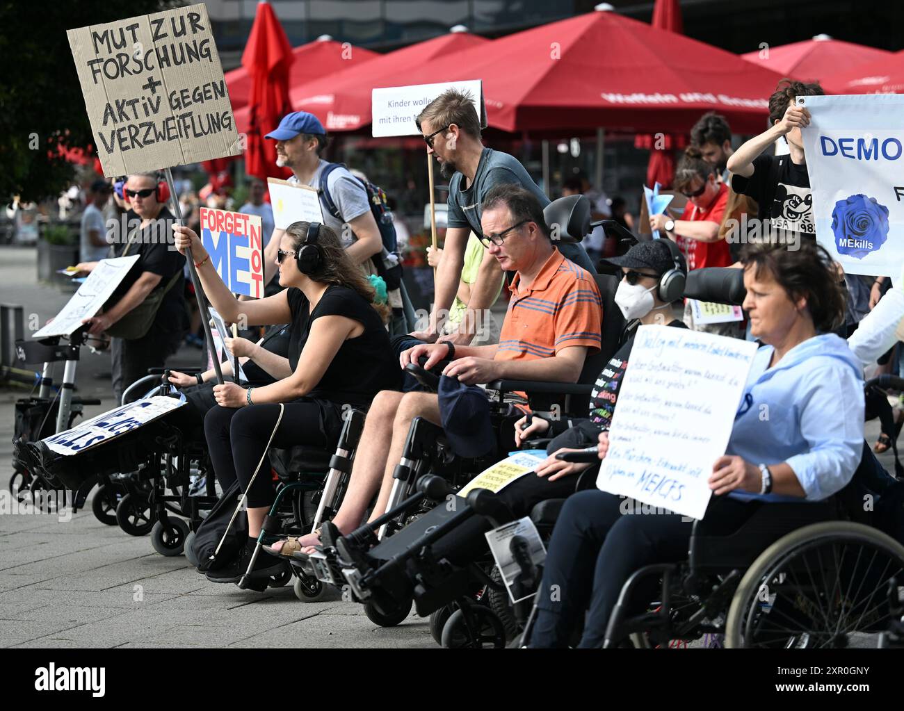 Germany Disability Berlin, Germany. 08th Aug, 2024. Participants in a demonstration for ...