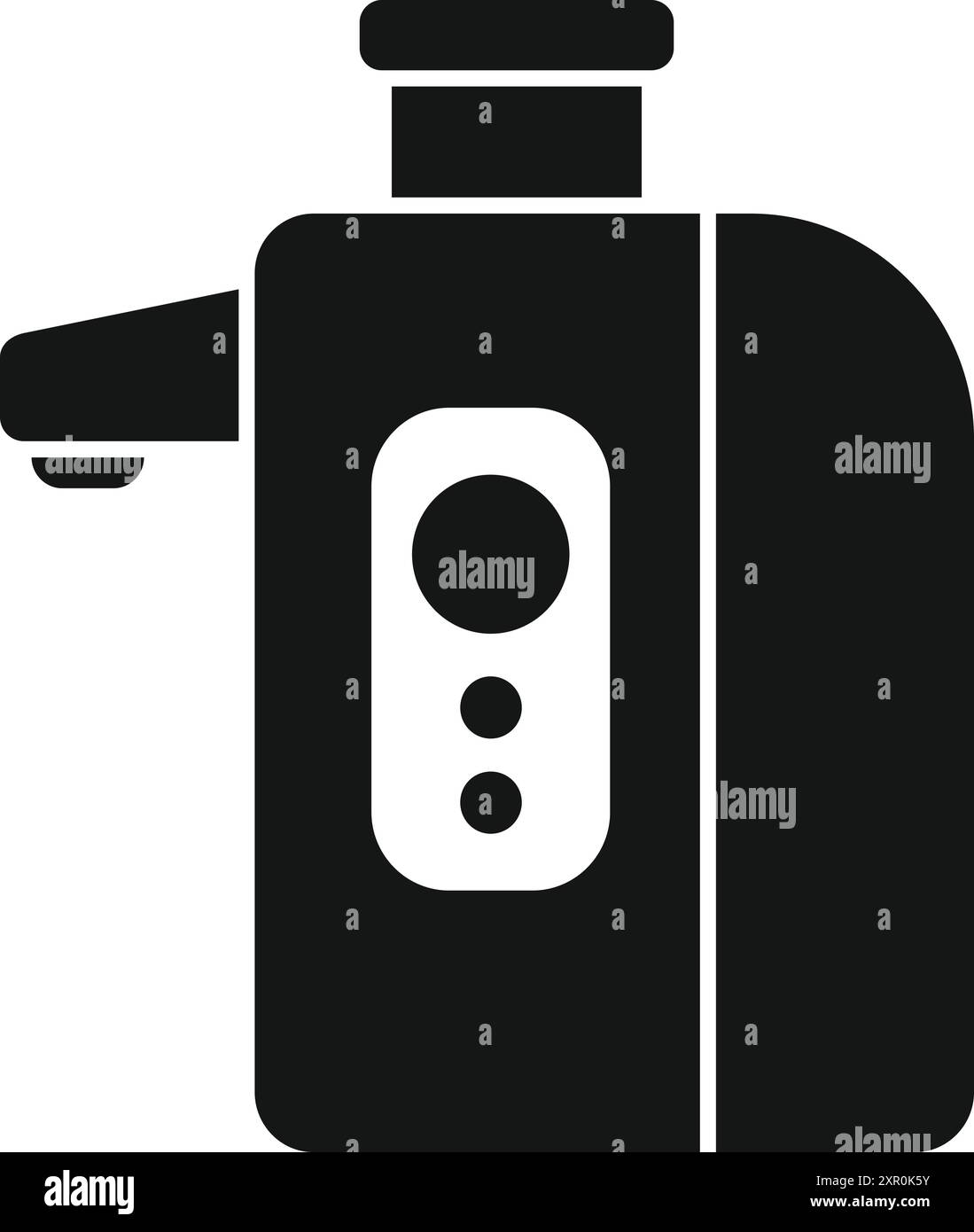 Black and white icon of a touchless soap dispenser, promoting ...