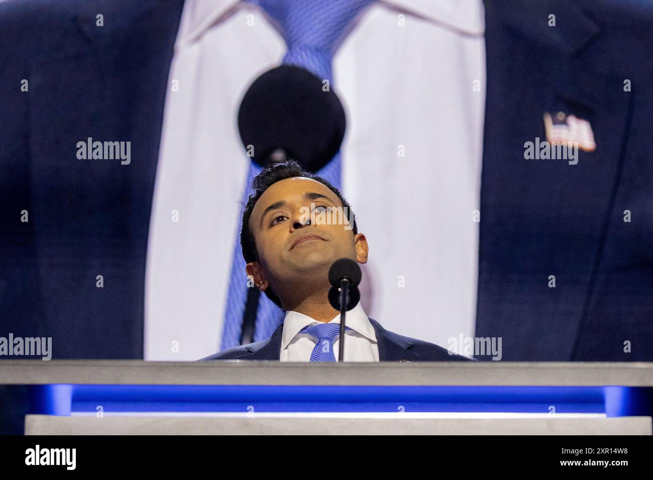 Milwaukee, United States of America, 16 July, 2024, Vivek Ramaswamy at the Republican National Convention in Milwaukee, Wisconsin. Credit:Maxim Elrams Stock Photo