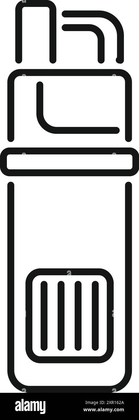 elfbar nachfüll pod läuft aus Electronic cigarette device with battery indicator showing remaining  charge, vaping equipment line icon design Stock Vector Image & Art