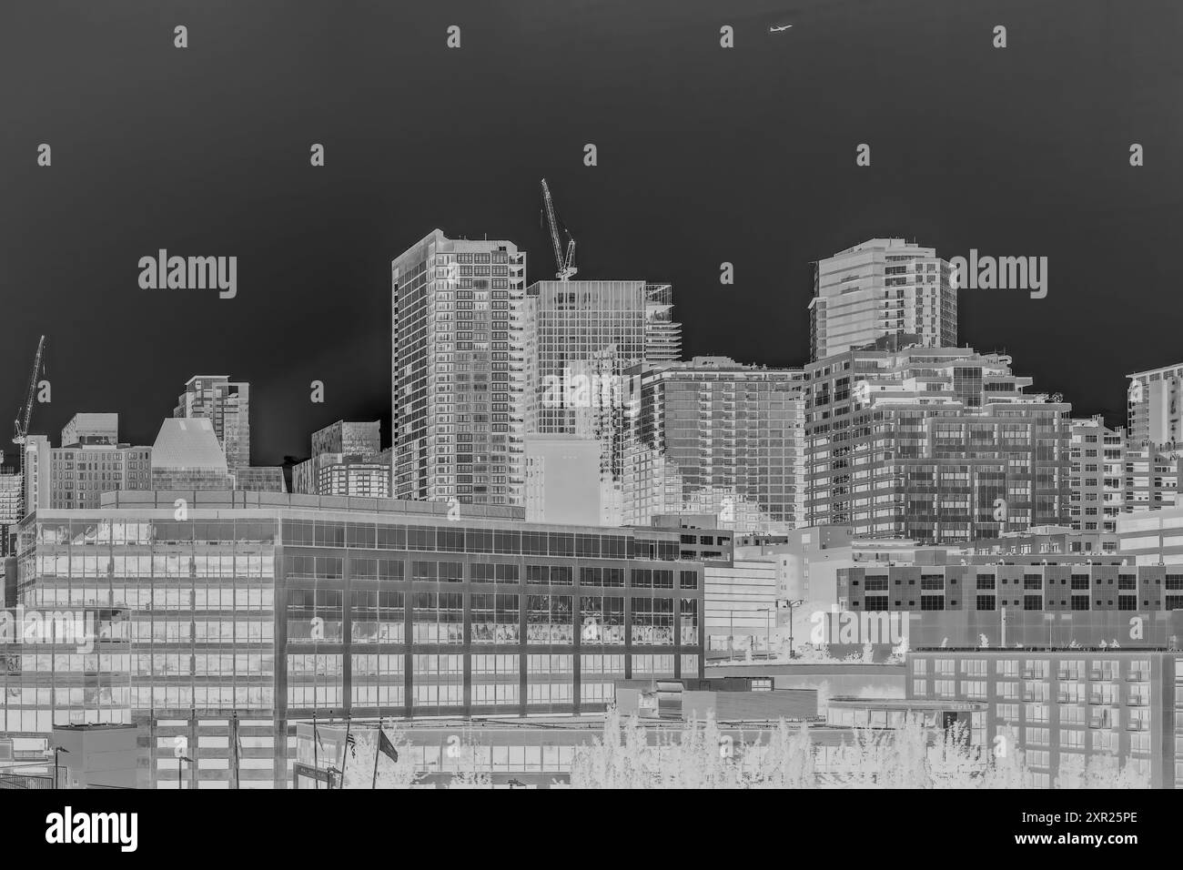 X-Ray view of a city Stock Photo