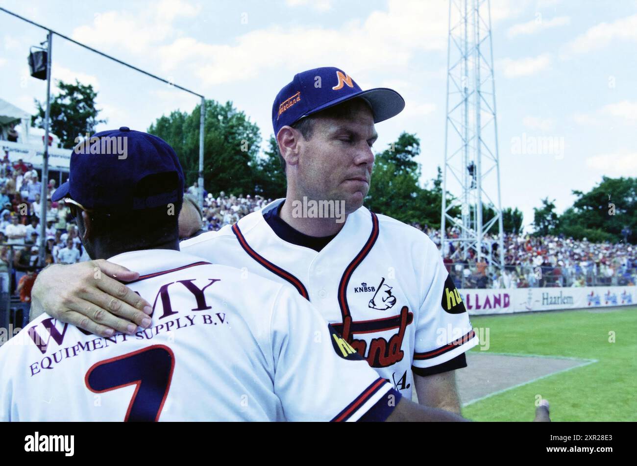 Baseball, Netherlands European champion, 18-07-2003, Whizgle Dutch News: Historic Images Tailored for the Future. Explore The Netherlands past with modern perspectives through Dutch agency imagery. Bridging yesterday's events with tomorrow's insights. Embark on a timeless journey with stories that shape our future. Stock Photo