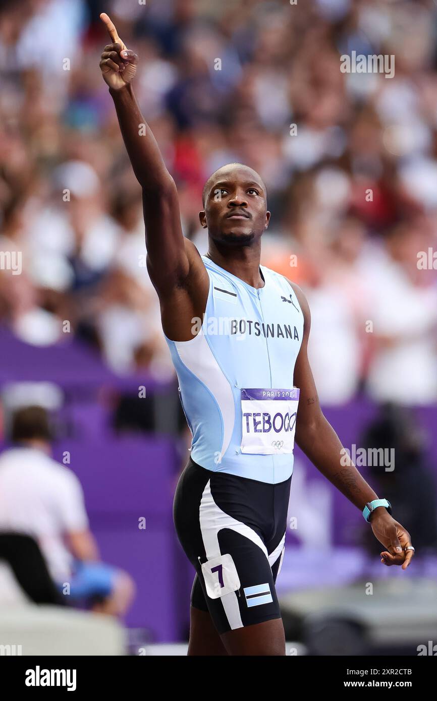 Paris, France, 8 August, 2024. Letsile Tebogo Of Botswana Celebrates ...