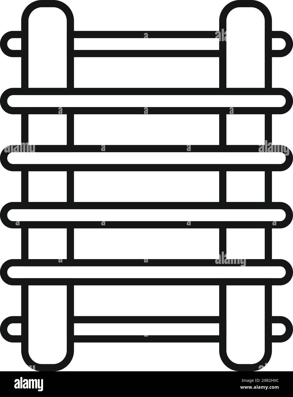 Horizontal barrier planks Stock Vector Images - Alamy