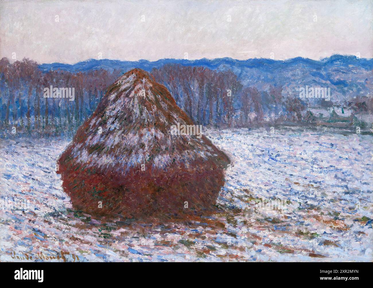 Wheatstack Poster Claude monet 1890 91 hi-res stock photography and images - Alamy