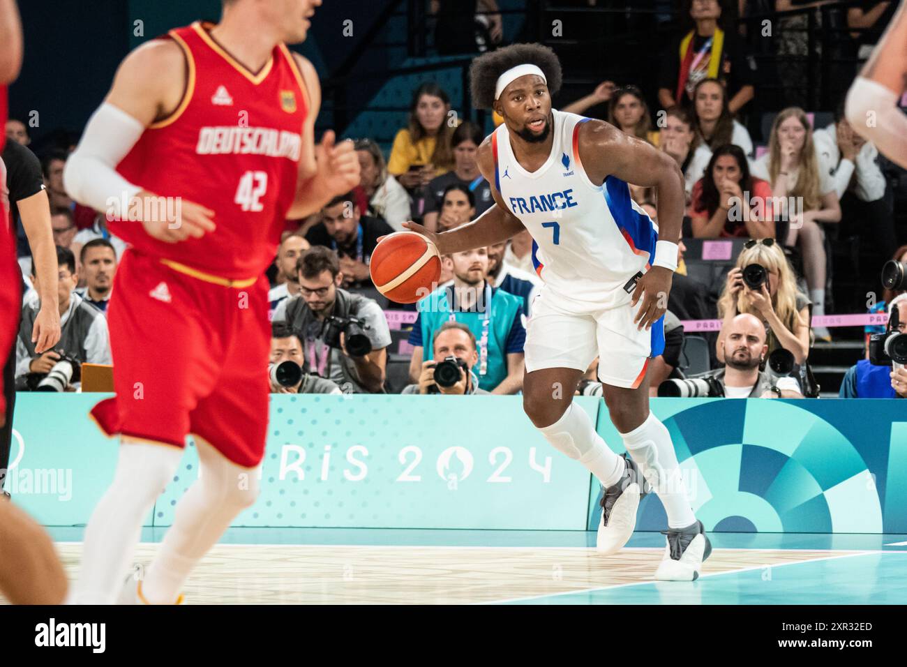 Guerschon Yabusele ( 7 France), Basketball, Men's Semifinal during
