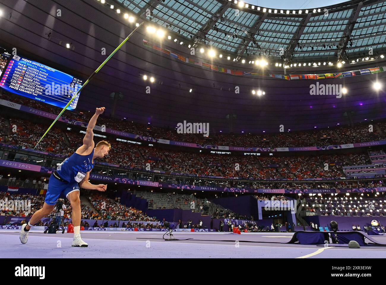 Paris France 8th Aug 2024 Oliver Helander Of Finland Competes paris-france-8th-aug-2024-oliver-helander-of-finland-competes