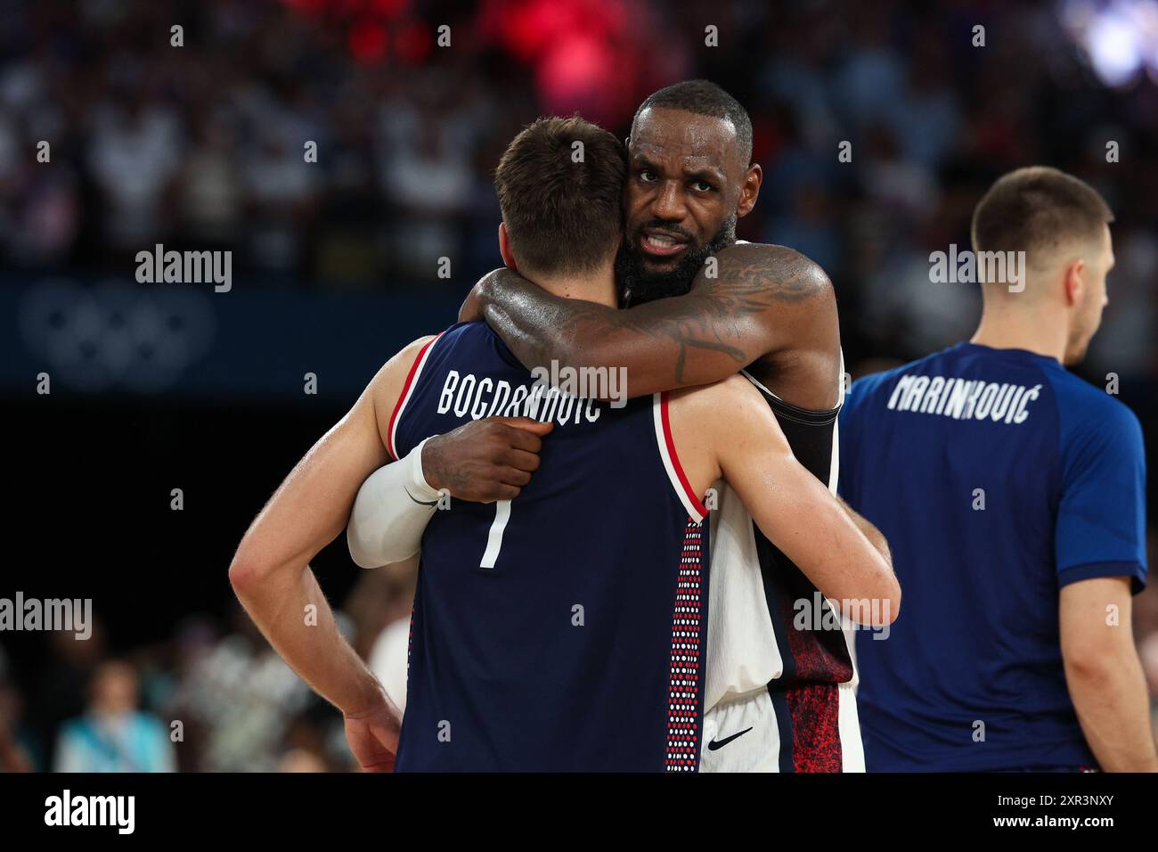 PARIS, FRANCE. 8th Aug, 2024. Lebron James #6 of Team United States ...