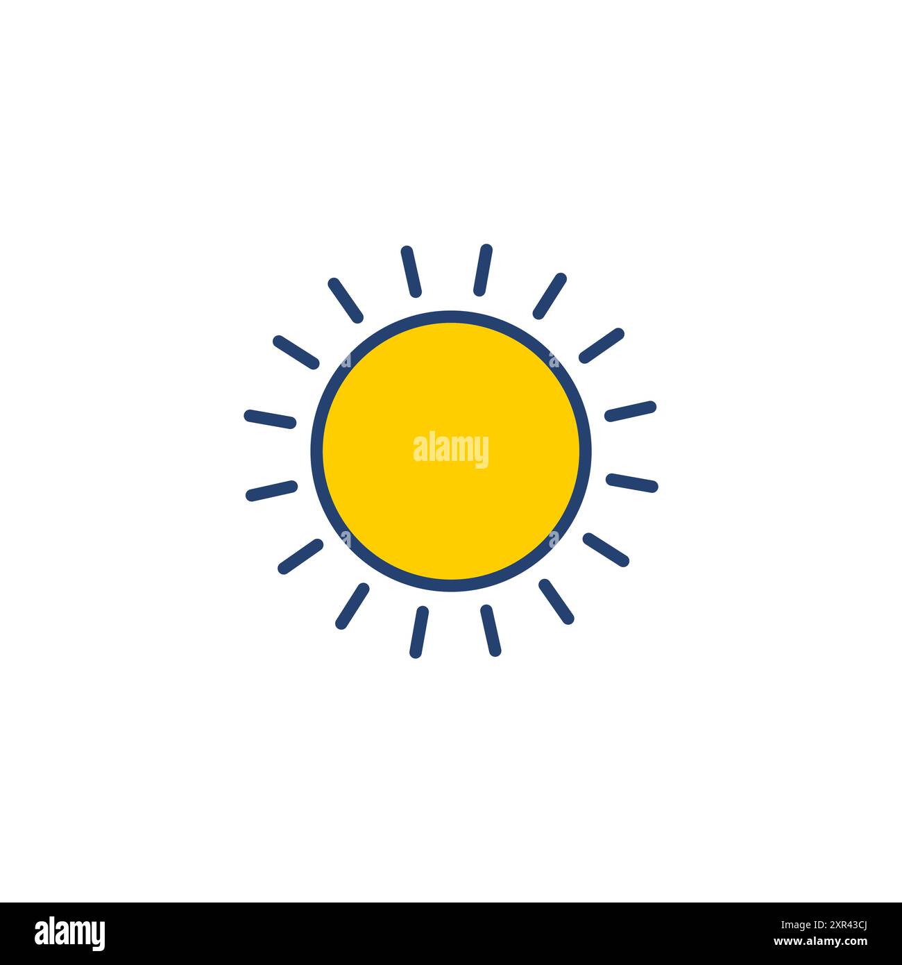 Sun icon vector. Brightness Icon vector Stock Vector