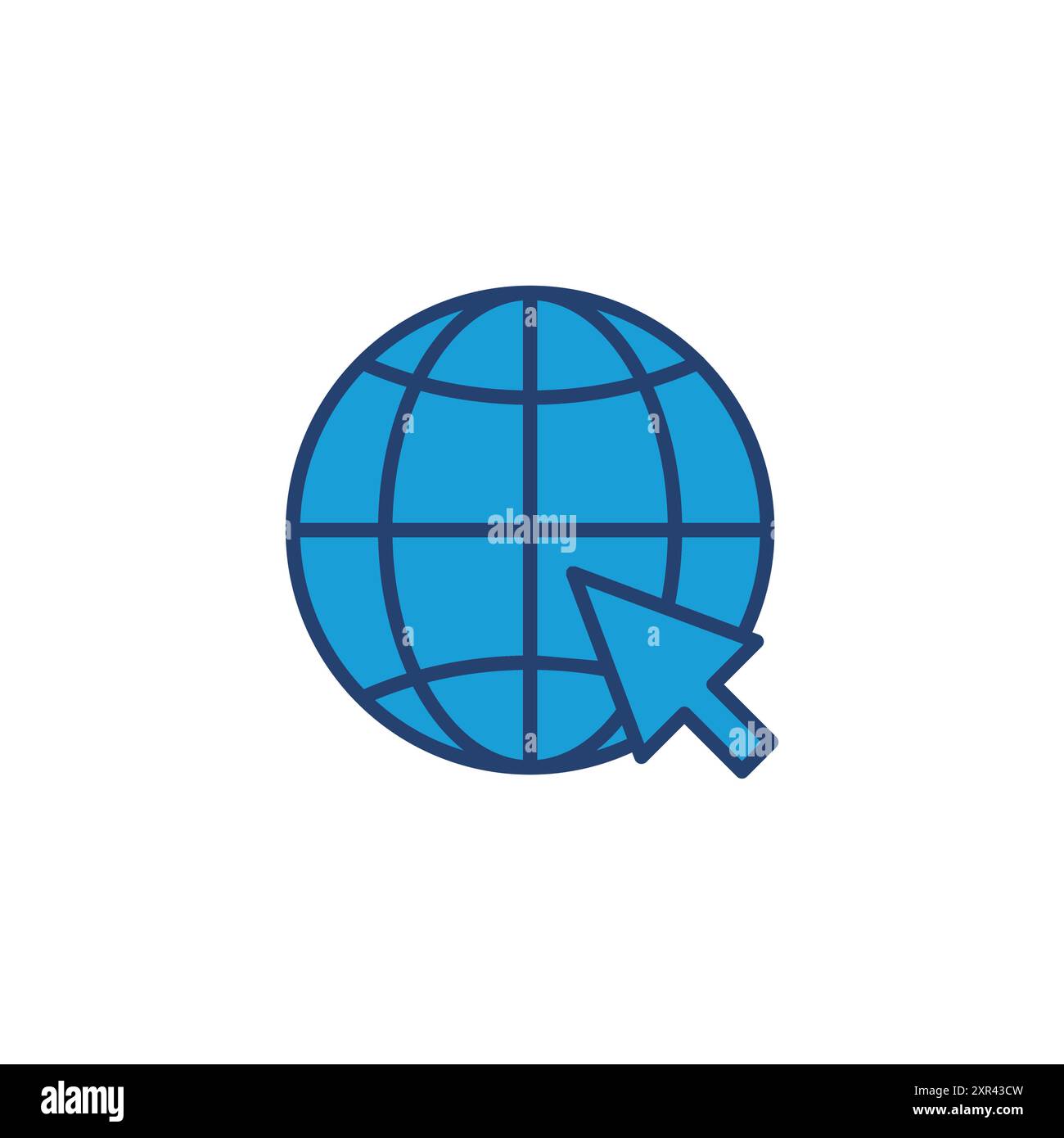 Web icon vector. go to web icon. web click icon Stock Vector