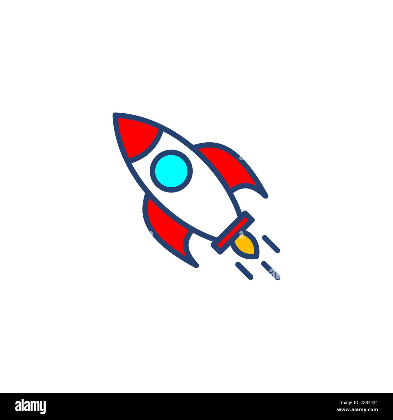 Rocket icon vector. Startup icon vector Stock Vector Image & Art - Alamy