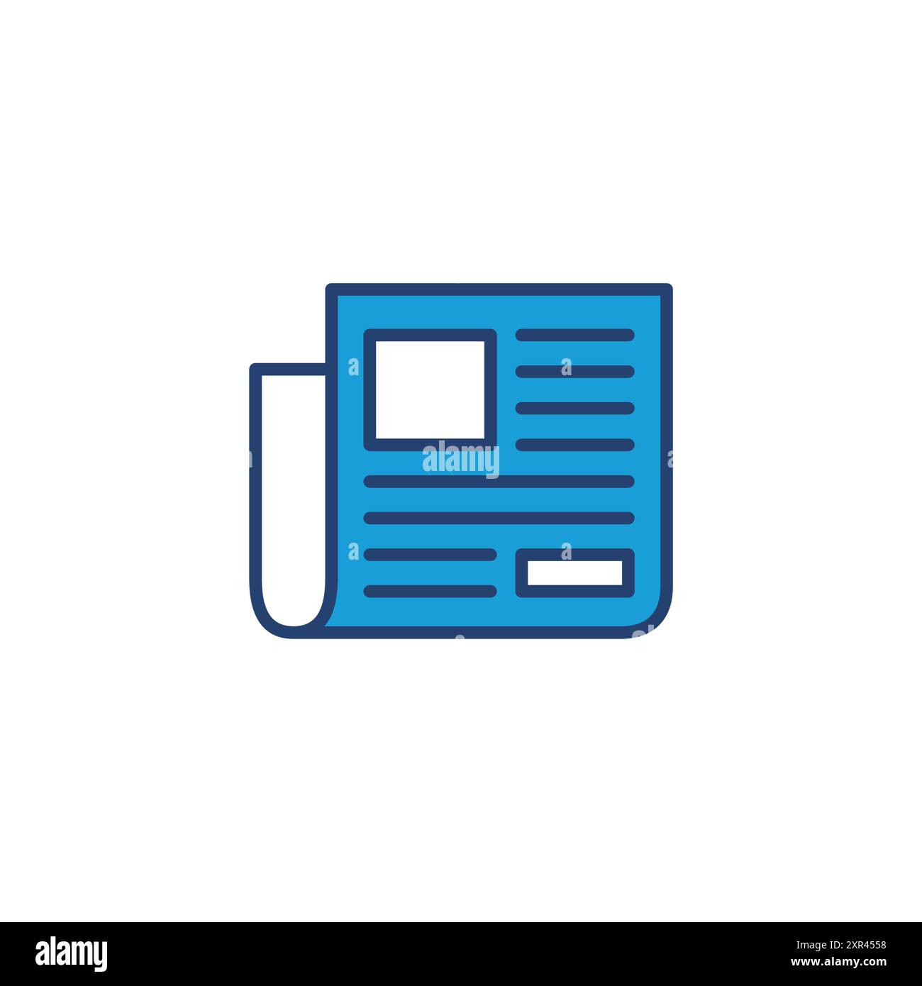 Newspaper icon vector. news paper vector sign Stock Vector