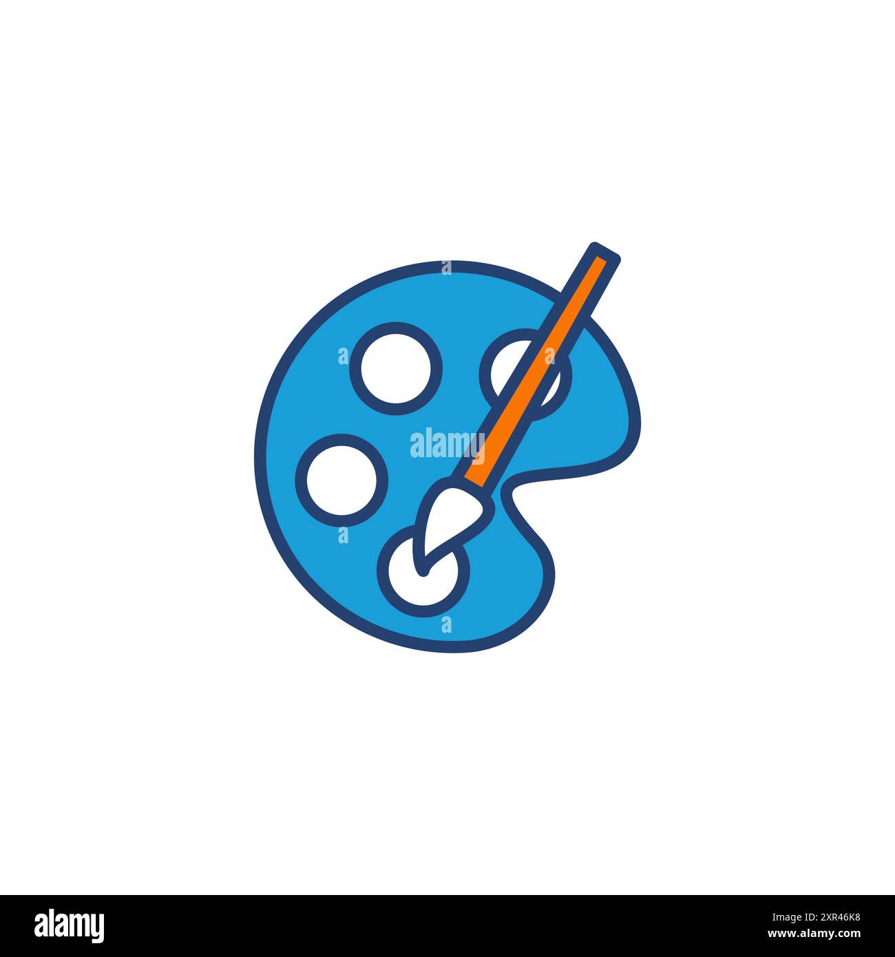Paint icon vector. paint brush icon vector. paint roller icon vector Stock Vector