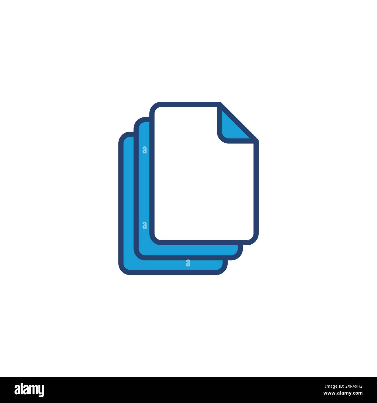 Document icon vector. Paper icon. File Icon Stock Vector