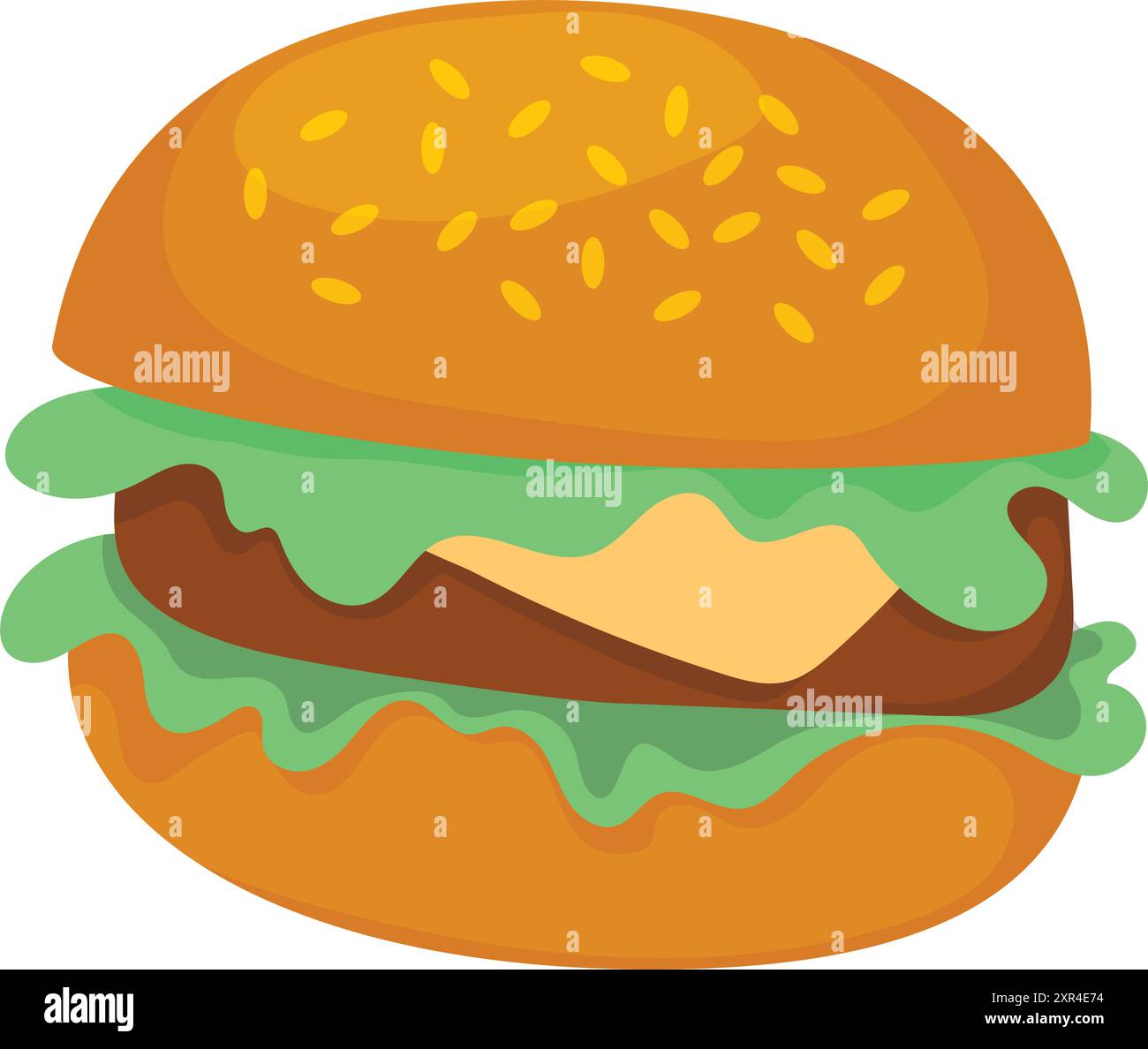 Meat burger Fast food icon Vector Stock Vector Image & Art - Alamy