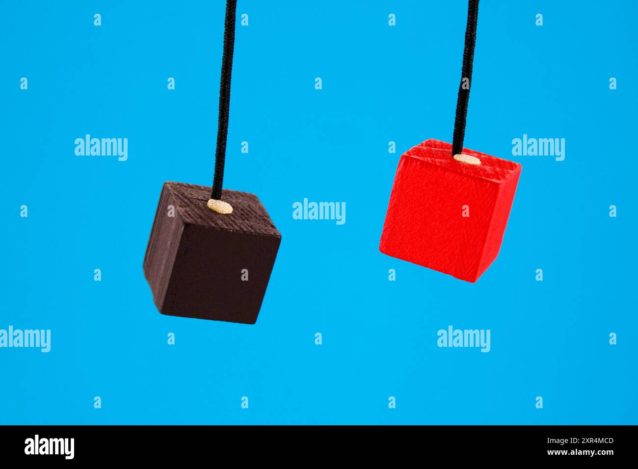 Wooden cubes different colors hi-res stock photography and images - Alamy