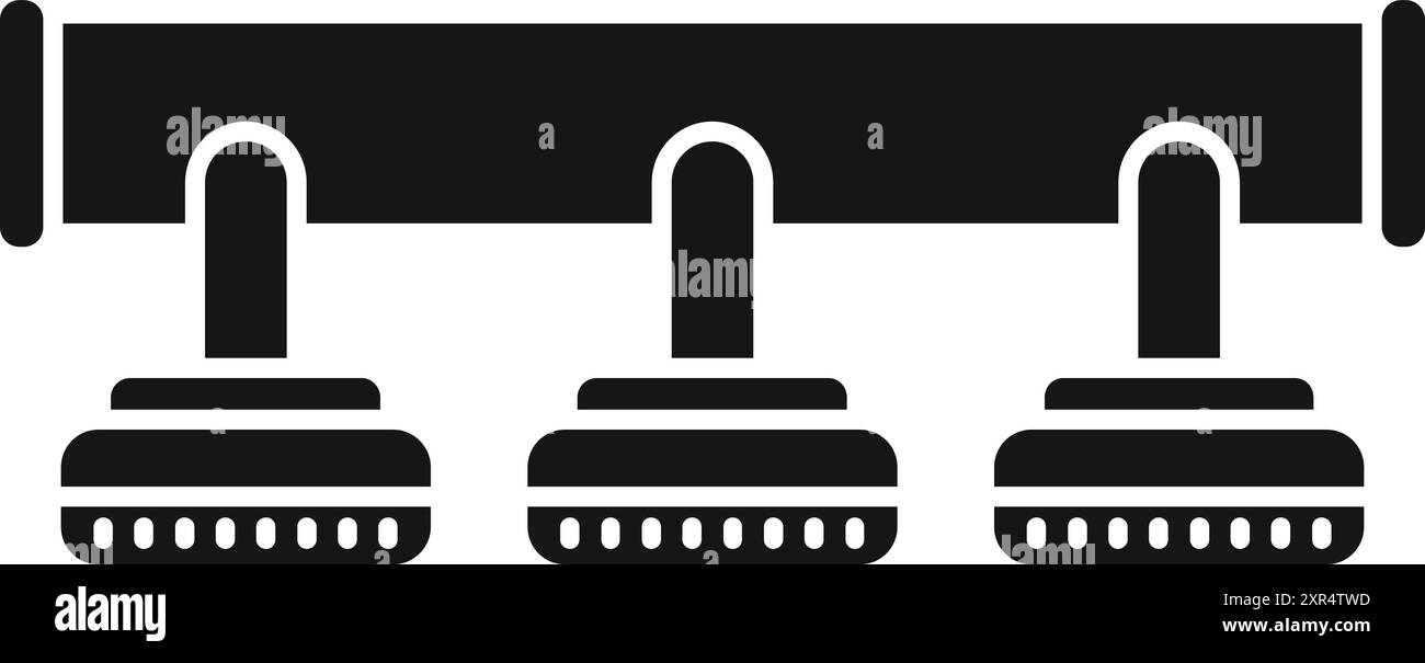 Smart farm system taking care of plants using hydroponics technology Stock Vector