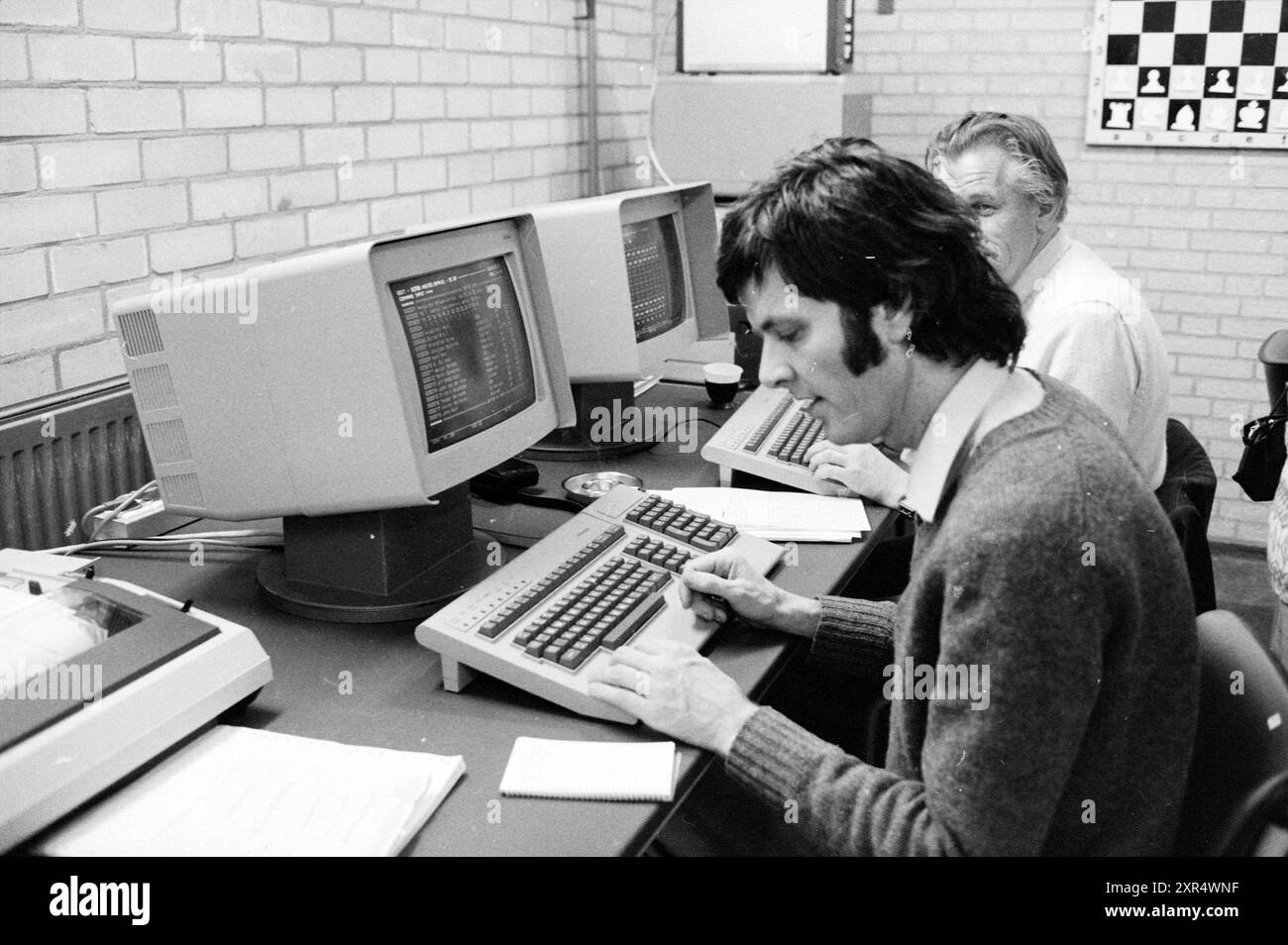 Computer at HST Wijk aan Zee, Blast Furnace Chess Tournament, Wijk aan Zee, 14-01-1983, Whizgle Dutch News: Historic Images Tailored for the Future. Explore The Netherlands past with modern perspectives through Dutch agency imagery. Bridging yesterday's events with tomorrow's insights. Embark on a timeless journey with stories that shape our future. Stock Photo