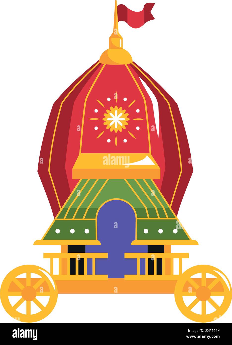 Festival Ratha Yatra Procession Chariot Stock Vector Image & Art - Alamy