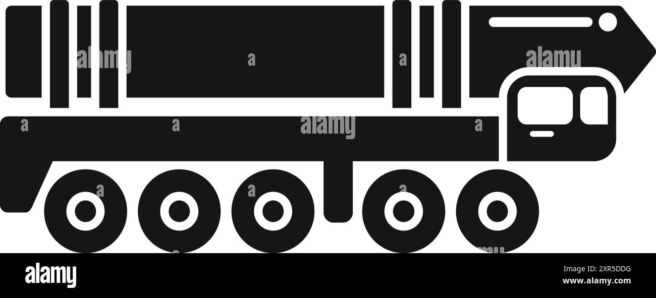 Intercontinental ballistic missile truck Stock Vector Images - Alamy
