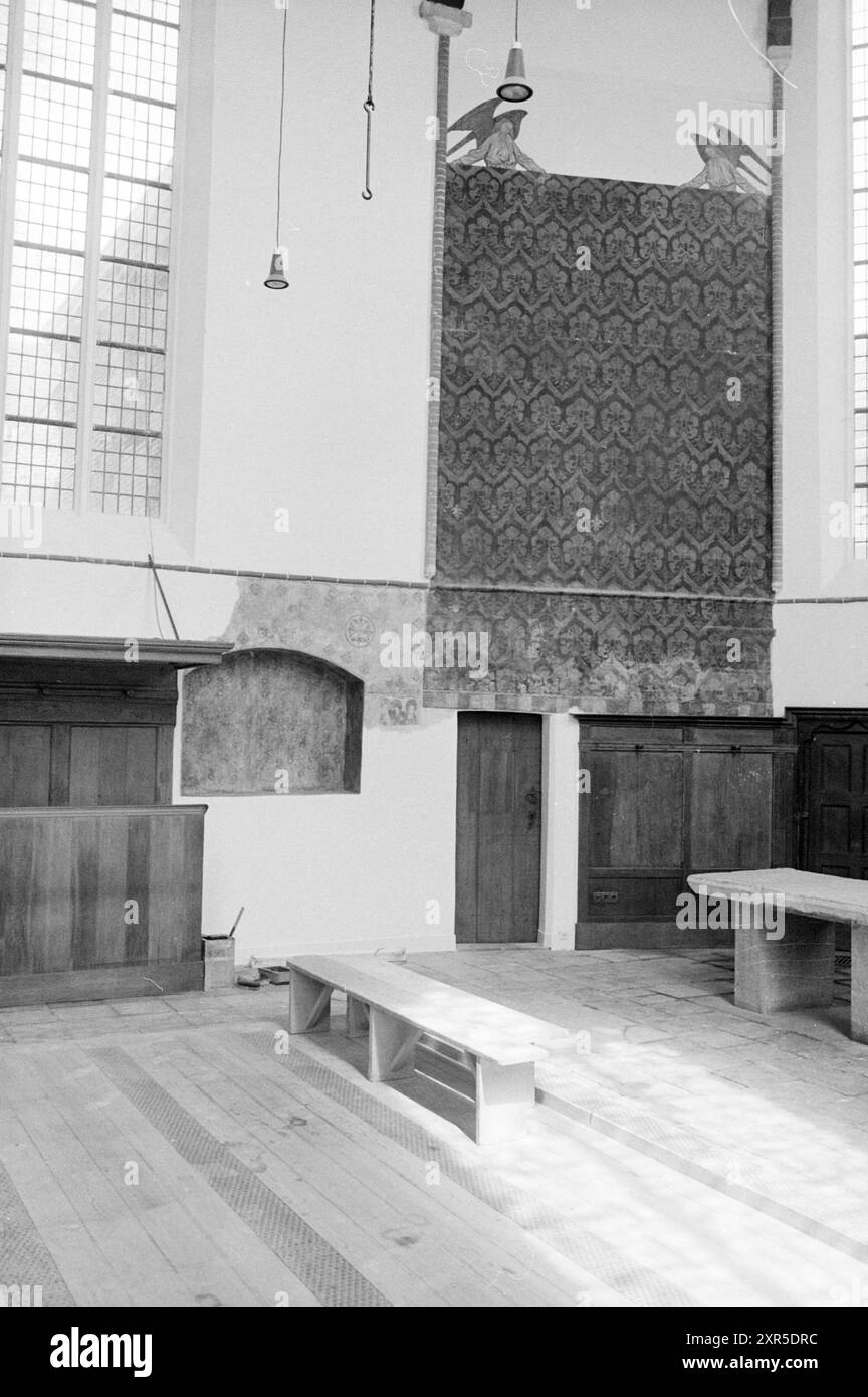 Restored Walloon Church, Benijnenhof, Restoration, Haarlem, Begijnhof, The Netherlands, 04-05-1982, Whizgle Dutch News: Historic Images Tailored for the Future. Explore The Netherlands past with modern perspectives through Dutch agency imagery. Bridging yesterday's events with tomorrow's insights. Embark on a timeless journey with stories that shape our future. Stock Photo