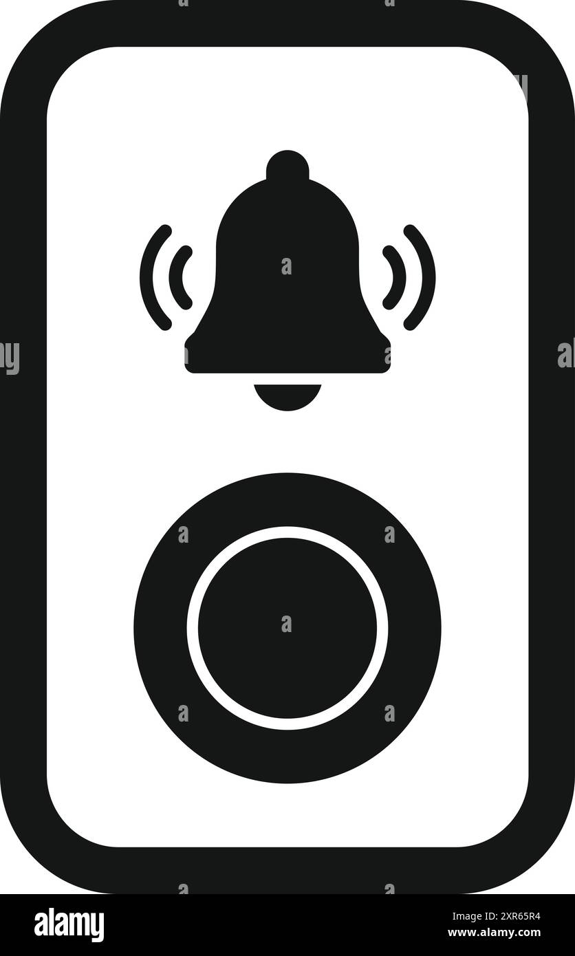Residential doorbell Stock Vector Images - Alamy