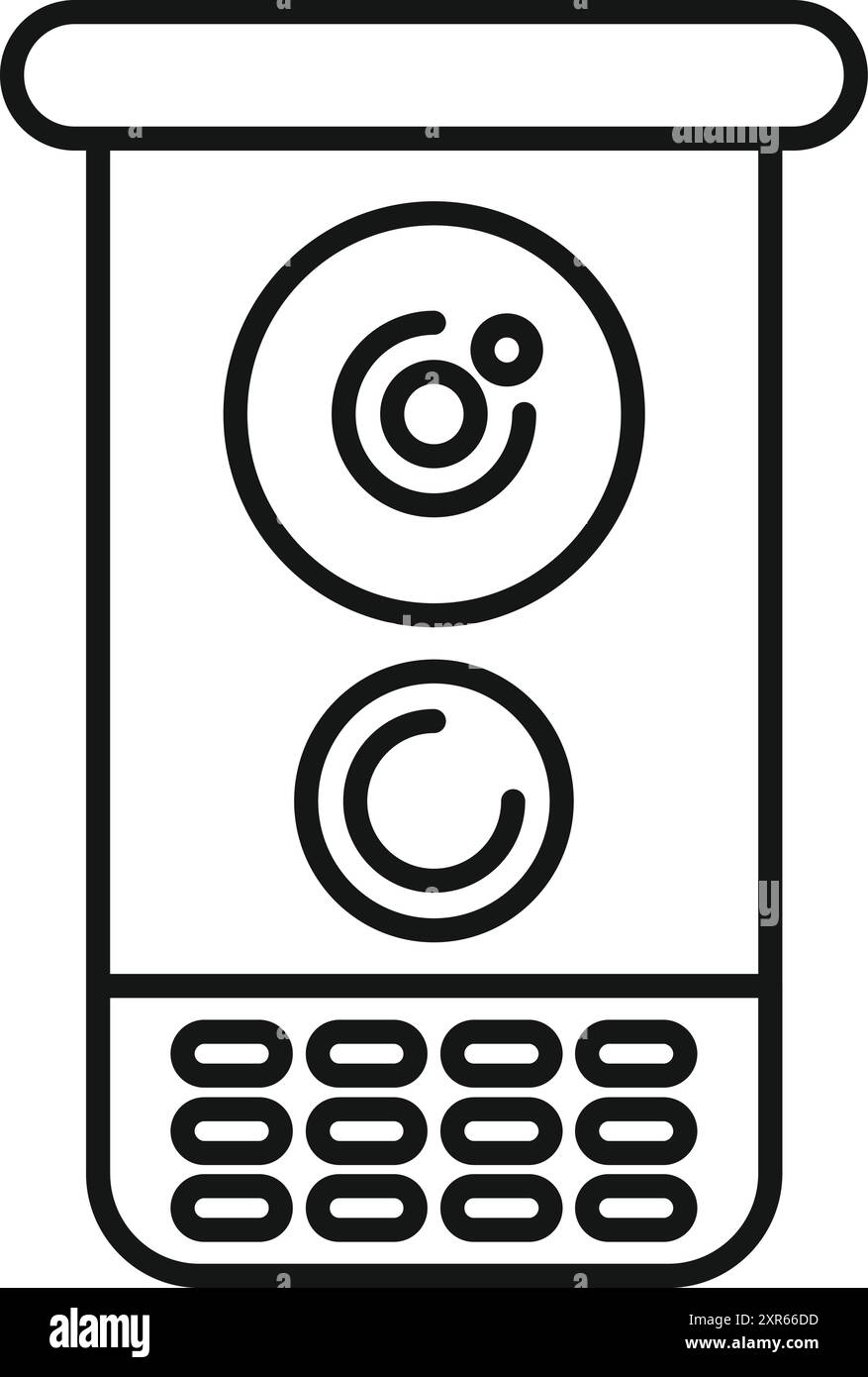Digital keypad entry system Black and White Stock Photos & Images - Alamy