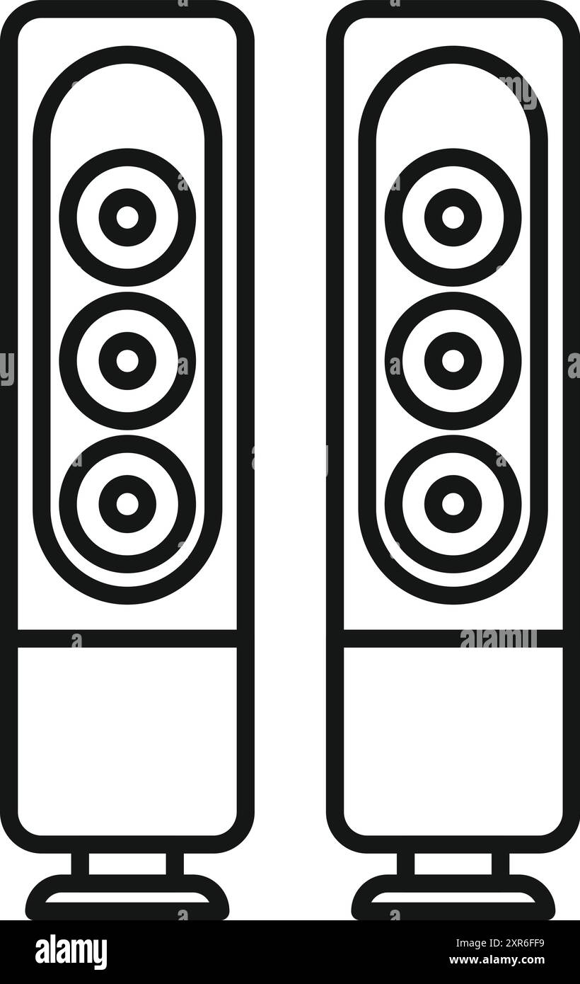 Dynamic speakers Stock Vector Images - Alamy