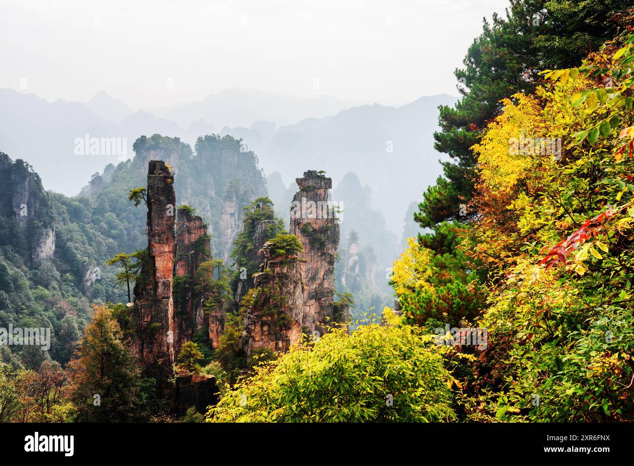 Fantastic natural quartz sandstone pillars (Avatar Rocks Stock Photo ...