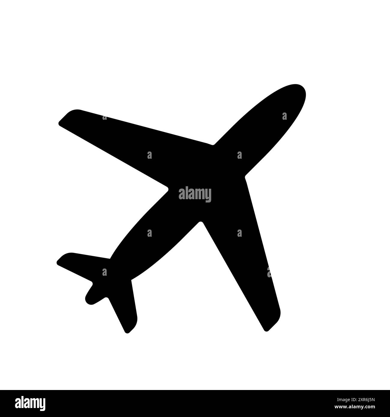 Airplane wing silhouette on background Black and White Stock Photos ...