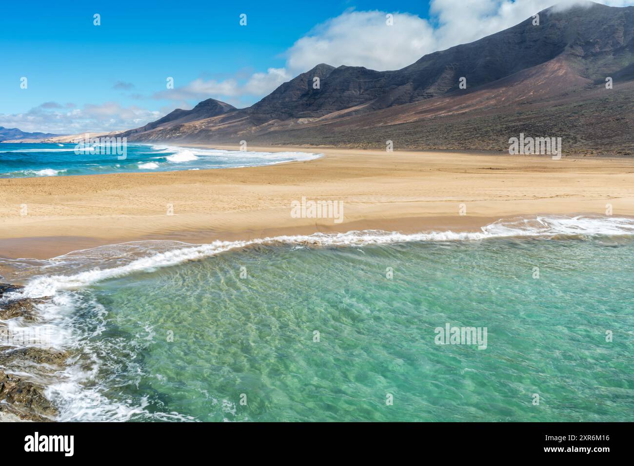 Landscape Of Cofete Beach With Turquoise Water On Fuerteventura Island landscape-of-cofete-beach-with-turquoise-water-on-fuerteventura-island