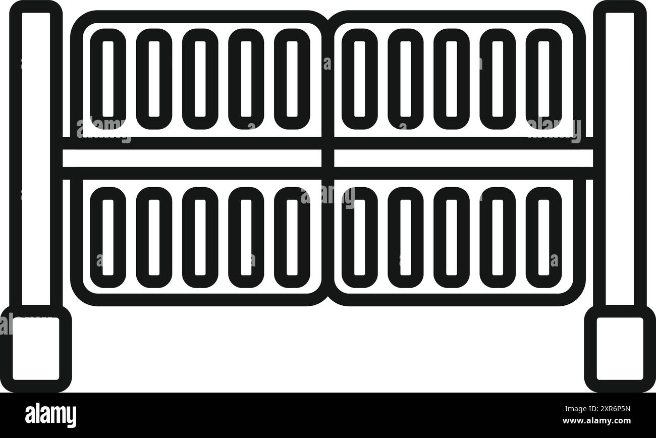 Automatic folding gate closing and opening for modern house Stock ...